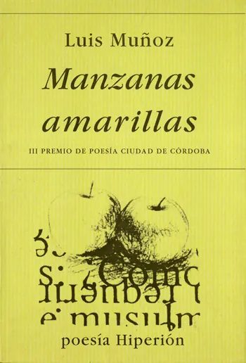 Portada de Manzanas amarillas, de Luis Muñoz